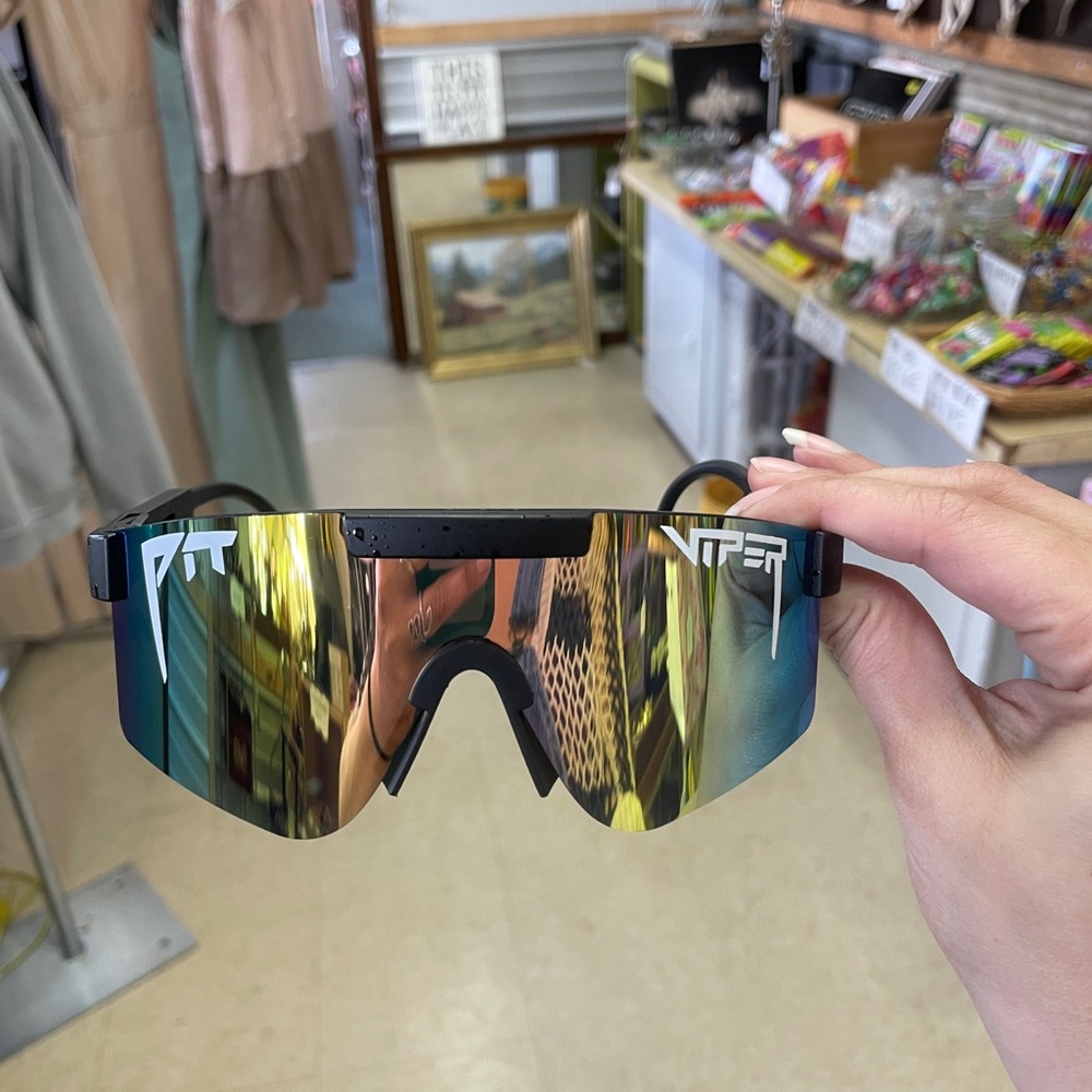 Viper Mirrored Shield Sunglasses - Multicolor Lens